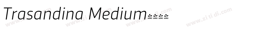 Trasandina Medium字体转换
